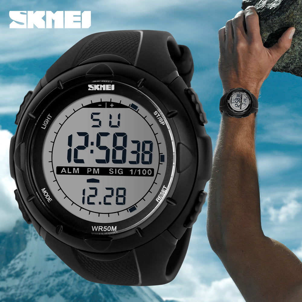 Men Sports Watches 50m Waterproof SKMEI Brand LED Digital Watch