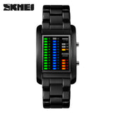 SKMEI 2017 New popular Brand Men luxury creative Watches digital LED display 50M waterproof Wristwatches quality alloy band