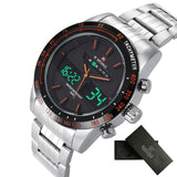 NAVIFORCE Casual Watch Men Sport LED Digital Watch waterproof