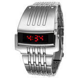 Fashion Full Steel Led Gold Digital Watch