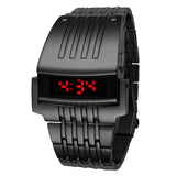 Fashion Full Steel Led Gold Digital Watch